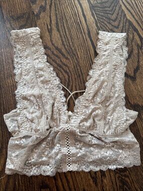 Joyfolie Lace Bralette in Light Beige